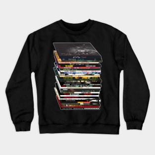 Goth Music CD/Vinyl Stack Crewneck Sweatshirt